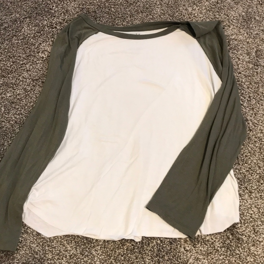 american eagle baseball style top